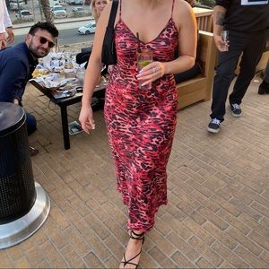 All saints cheetah dress